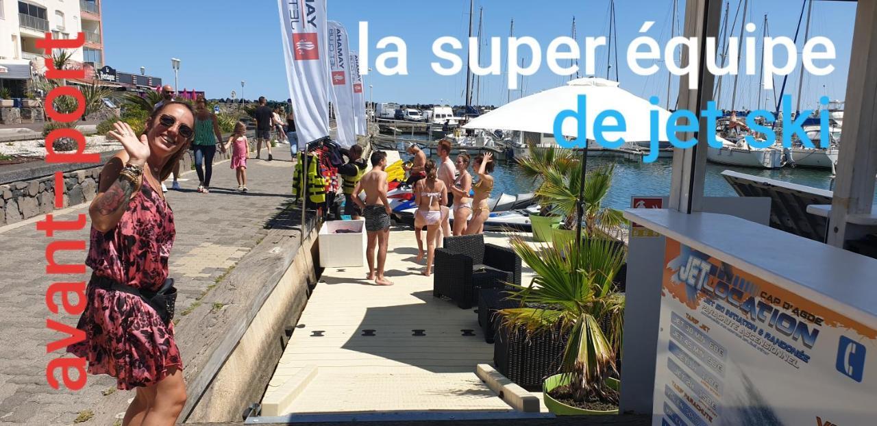 Residence De Standing La Pecherie Spacieux T3 Comme Un Cocon Familial Vue Mer Et Sur L'Avant Port Sur Le Bout Du Bout De Cap D'Agde Seule Cap En Occitanie Luaran gambar